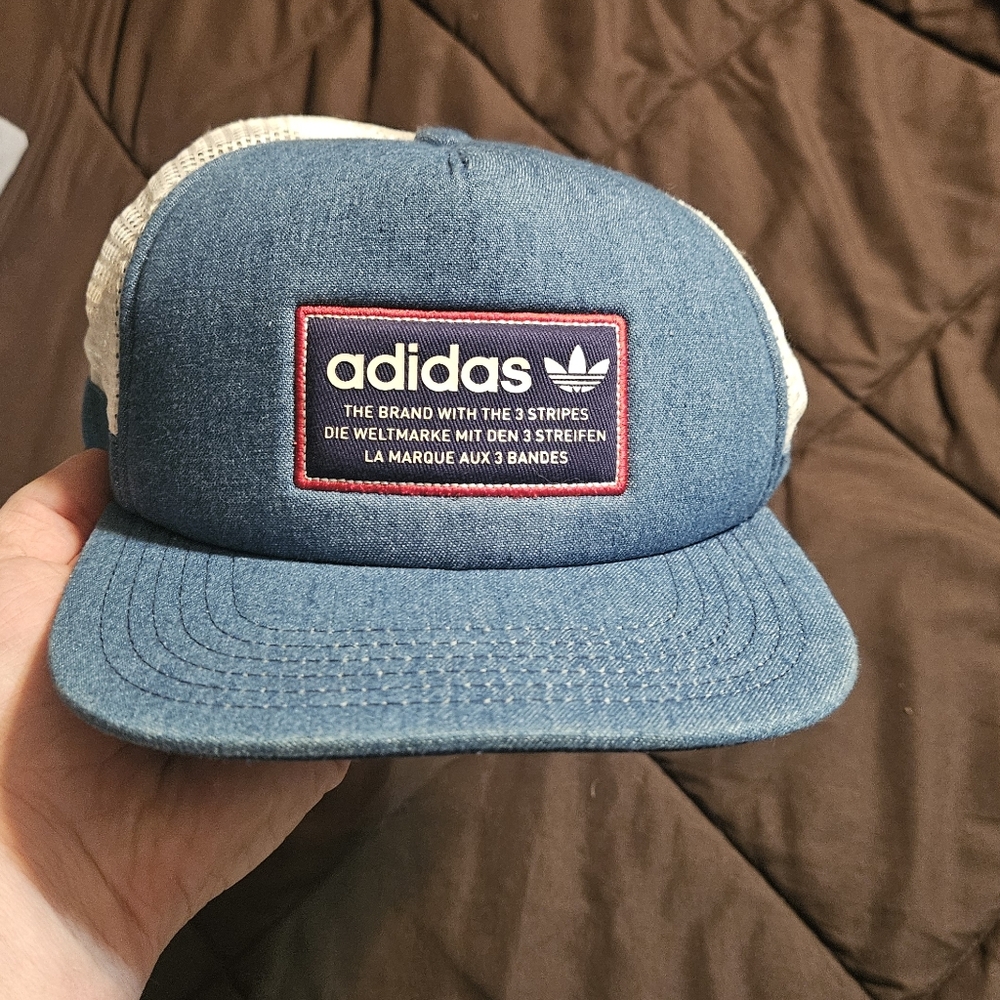 Adidas Blue Trucker Hat